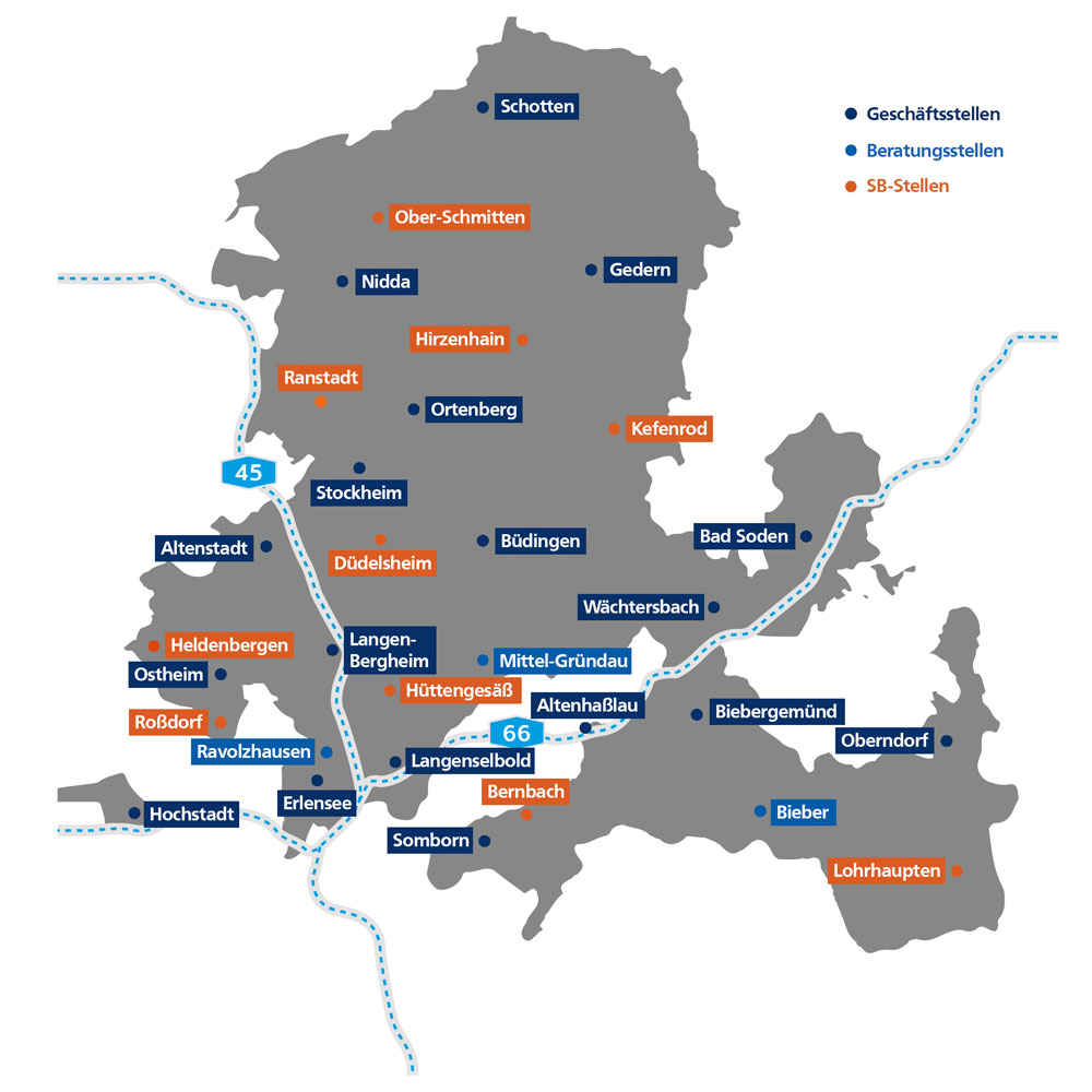 Unser Geschaftsgebiet Vr Bank Main Kinzig Budingen Eg